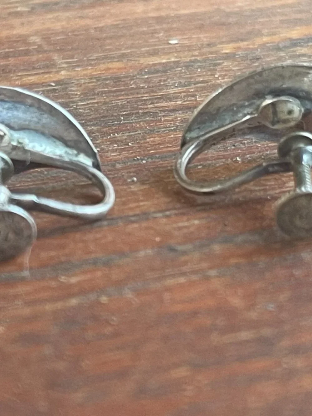 Mid Century Sterling Silver Leaf Earrings Beau Signed Earrings